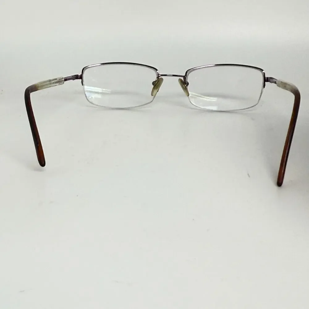 Moschino Eyeglasses Frame Purple Half Rim‎ Metal H17895